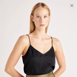 Quince Silk Black Cami- Size SM
